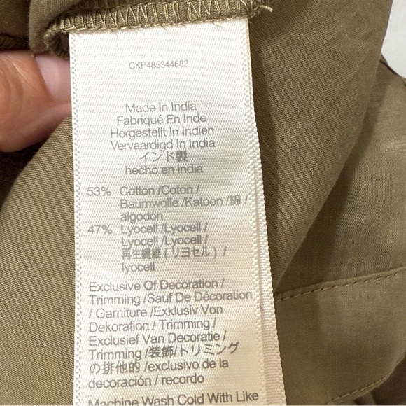 Madwell Embroidered Button-Front Cover-Up Shirt size small np244 - Picture 3 of 4